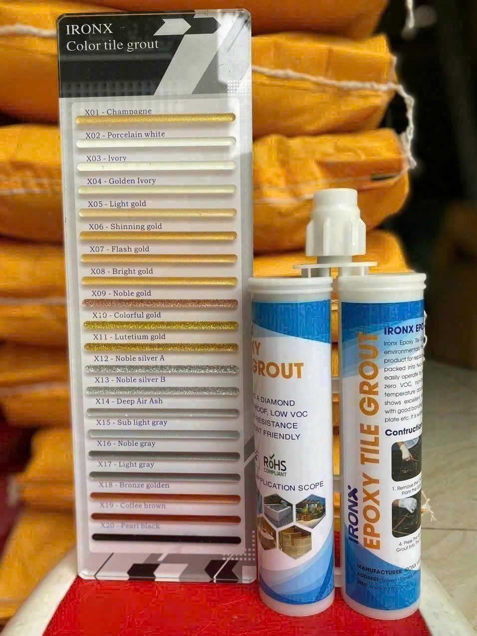 keo chít mạch gạch 2 thành phần EPOXY IRONX
